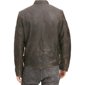 Mens Brown Distressed Leather Jacket