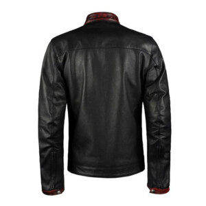 Mens Retro Black Leather Jacket