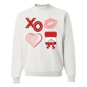 Valentine’s Day Monogrammed Crewneck Sweatshirt