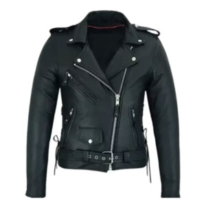 Women’s Classic Motorcycle Leather Jacket