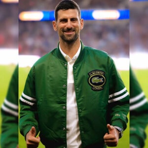 Novak Lacoste Green Bomber Jacket